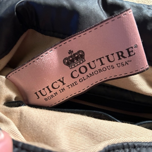 Juicy Couture Vintage Y2K Black Quilted Puffer Multipocket satchel/tophandle bag - Picture 8 of 10